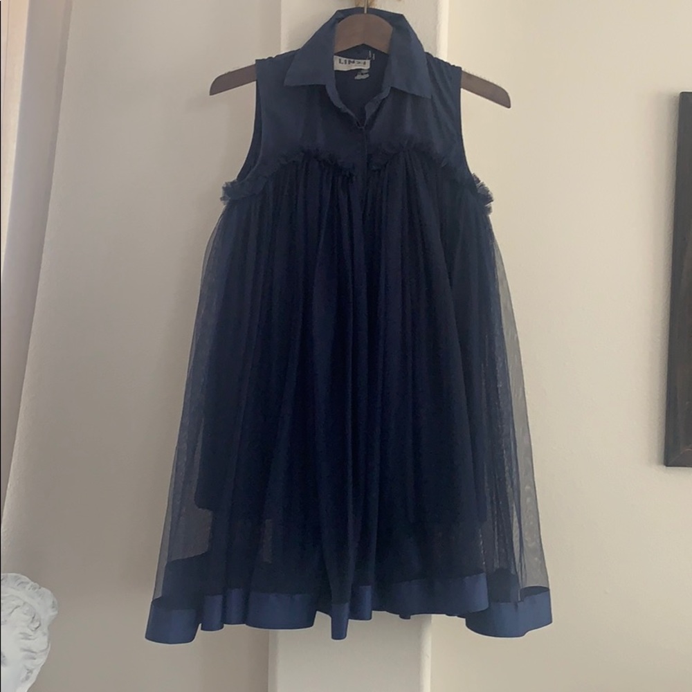 Unique Navy blue cocktail dress